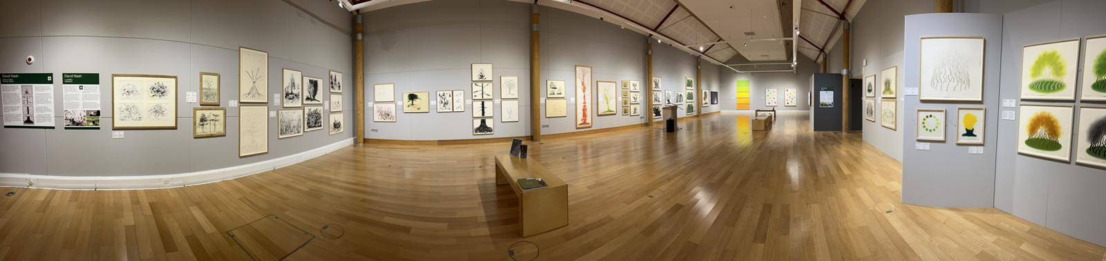 Panoramic shot of the exhibition