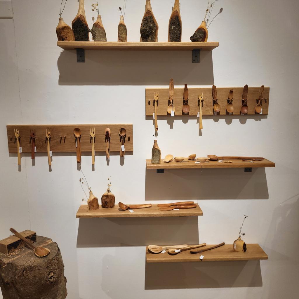 Spoons carved out of wood