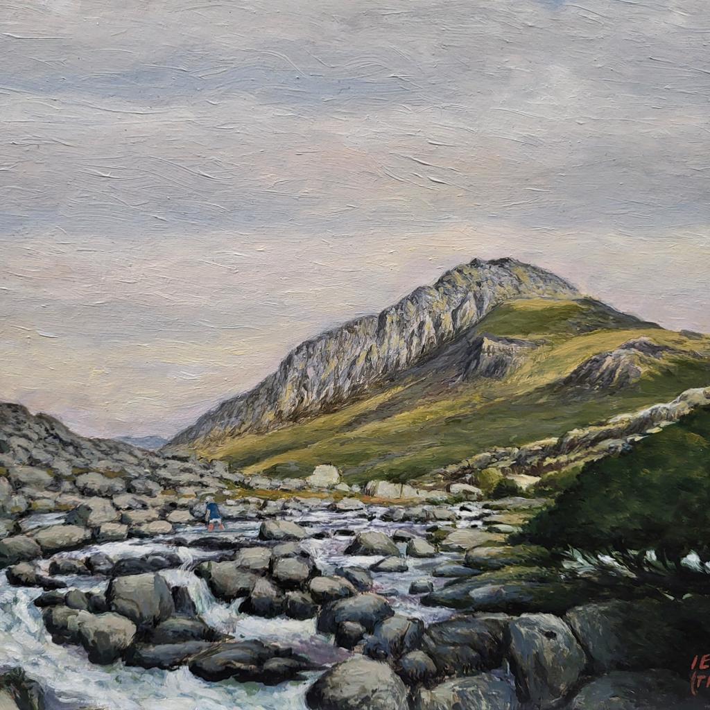 A painting of Tryfan