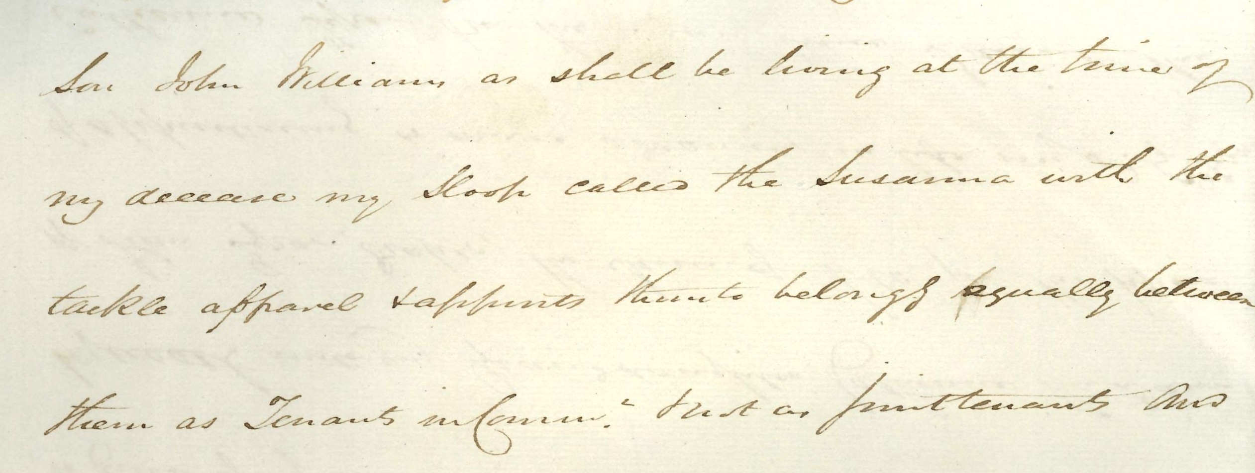 A photograph of a draft will