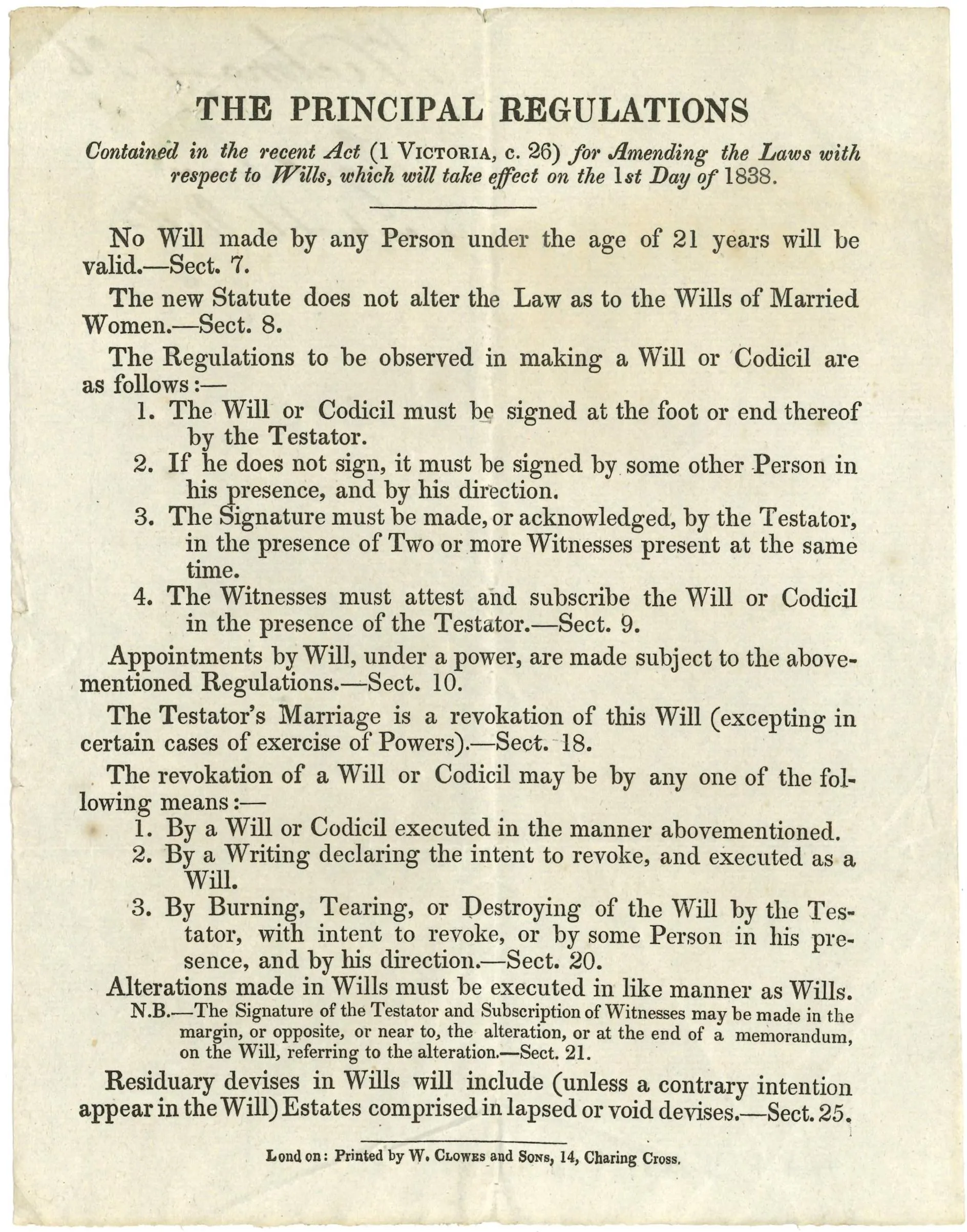 A photograph of a draft will