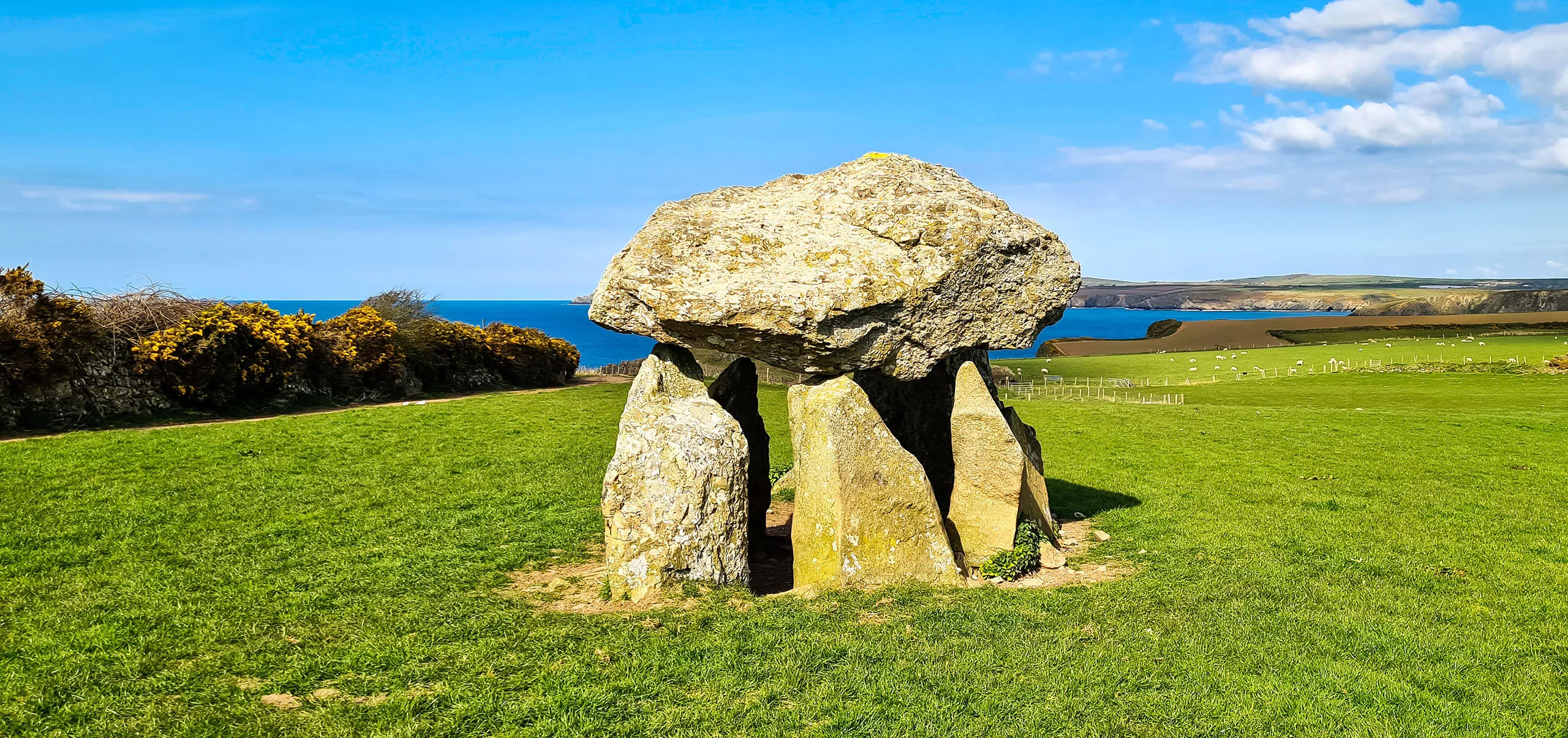 A photograph of carreg Samson.