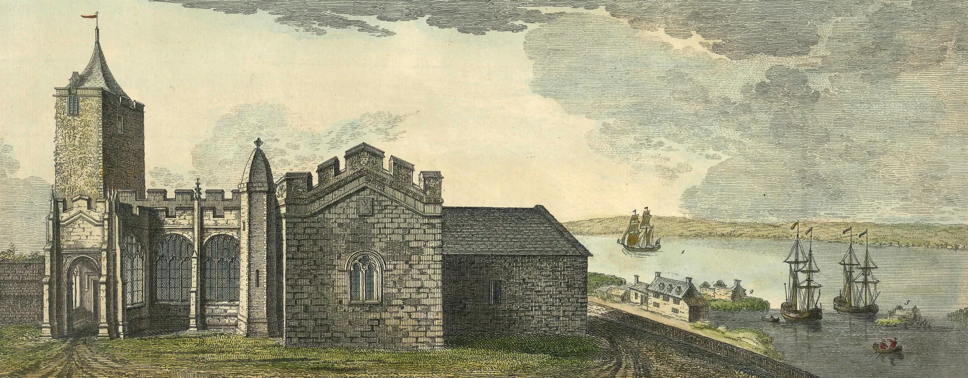 Engrafiad o South View of Holyhead Collegiate Church
