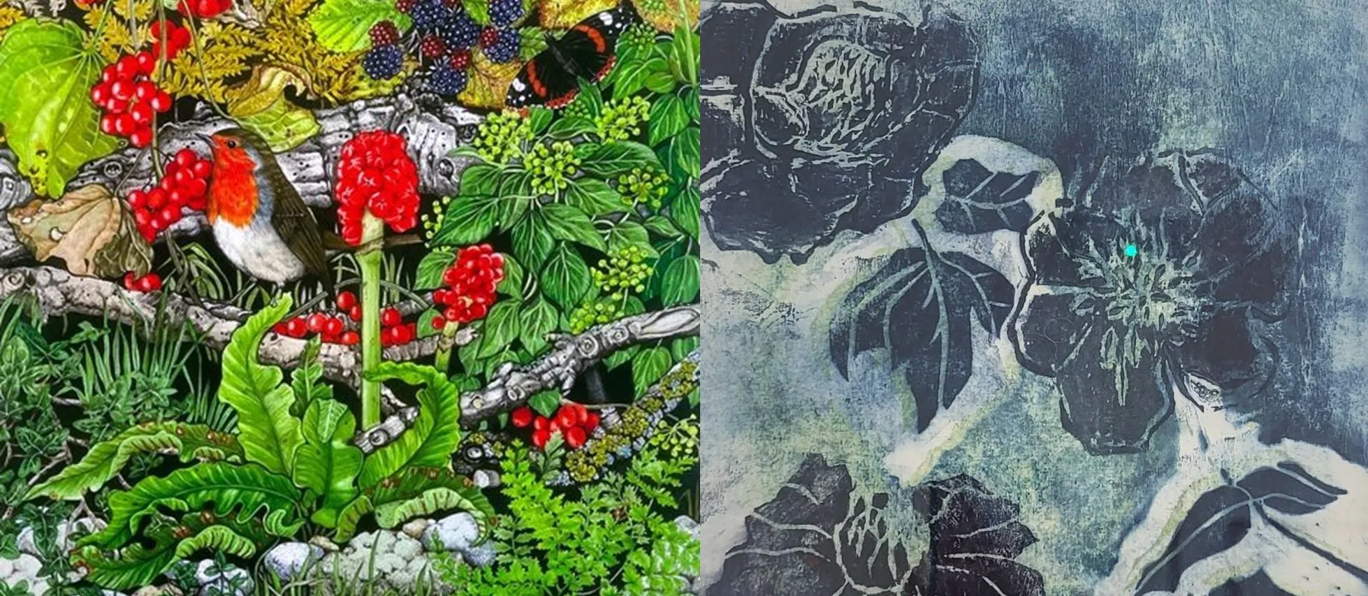 A photograph of the four artists work.