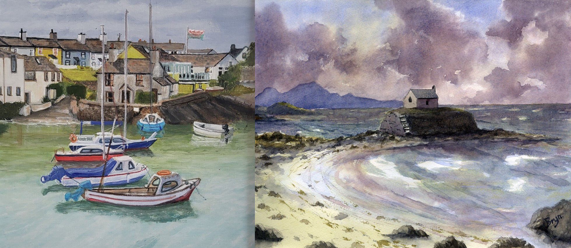 A photograph of the four artists work.