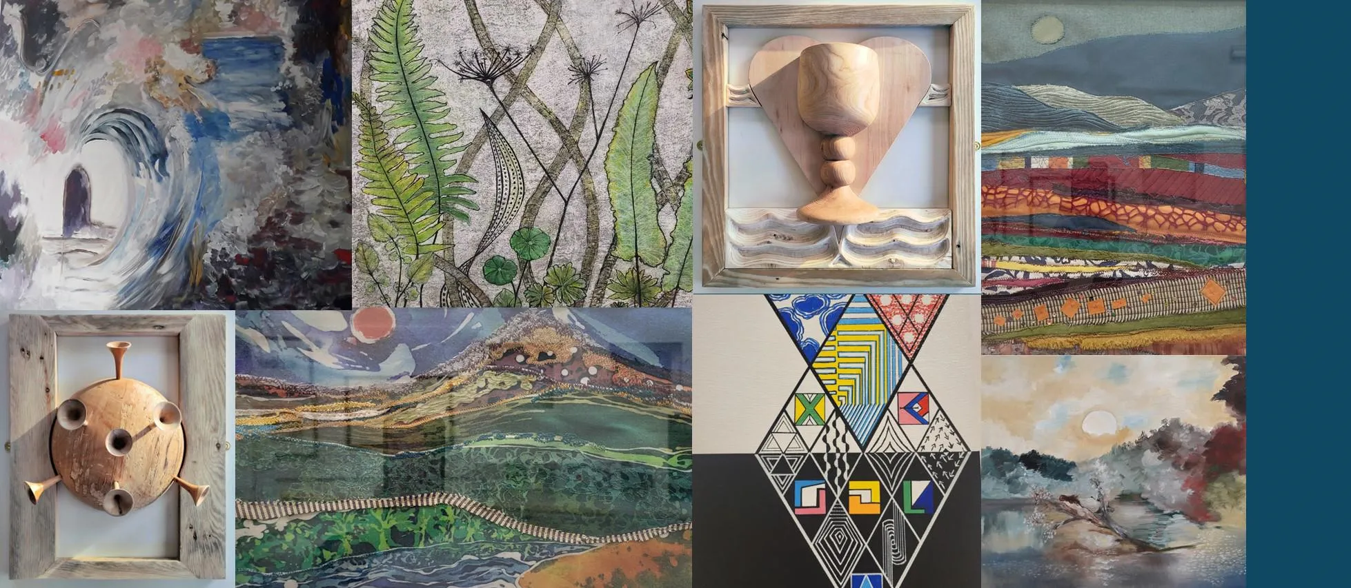 A photograph of the four artists work.