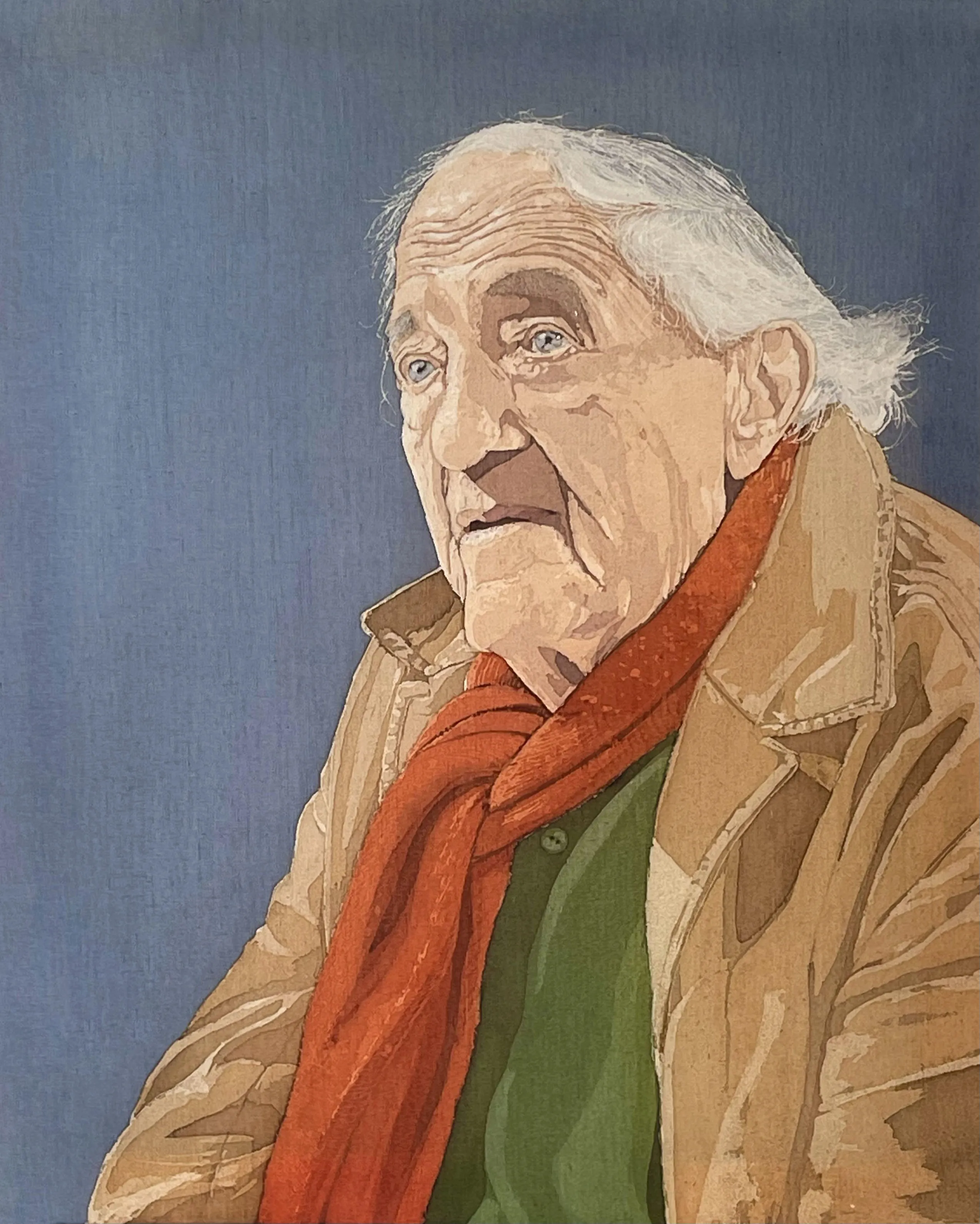 A painting of Gwynfor Lloyd Griffiths.