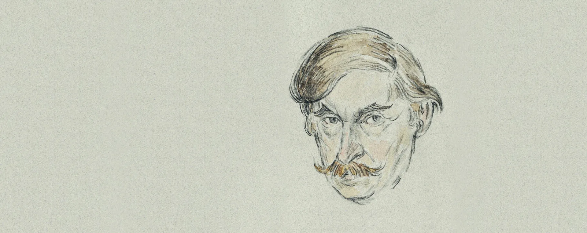 Kyffin Williams' self-portrait drawing