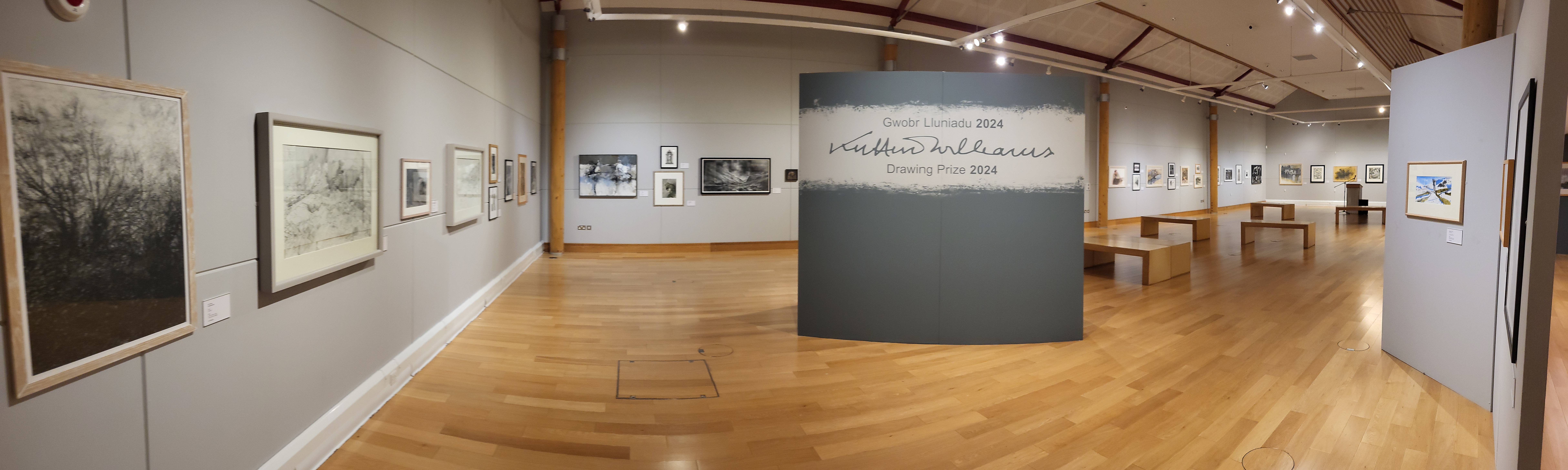 a panoramic shot of the gallery