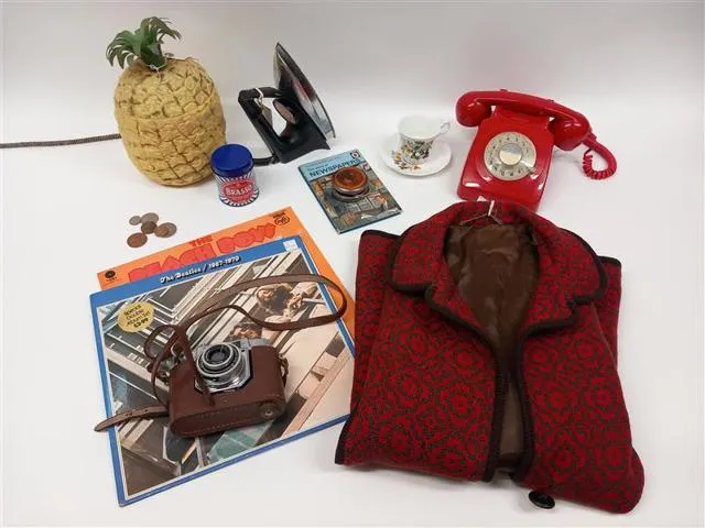 A collection of mid-20th century items.